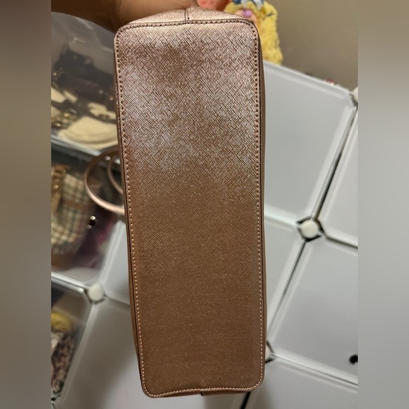 Kate Spade Glitter Rose Gold Sparkling Tote - Picture 6 of 11